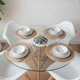 thumbnail image 3 of Comedor Mesa Redonda Elida 80cm + 4 Butaca Monee Blanca, 3 of 4