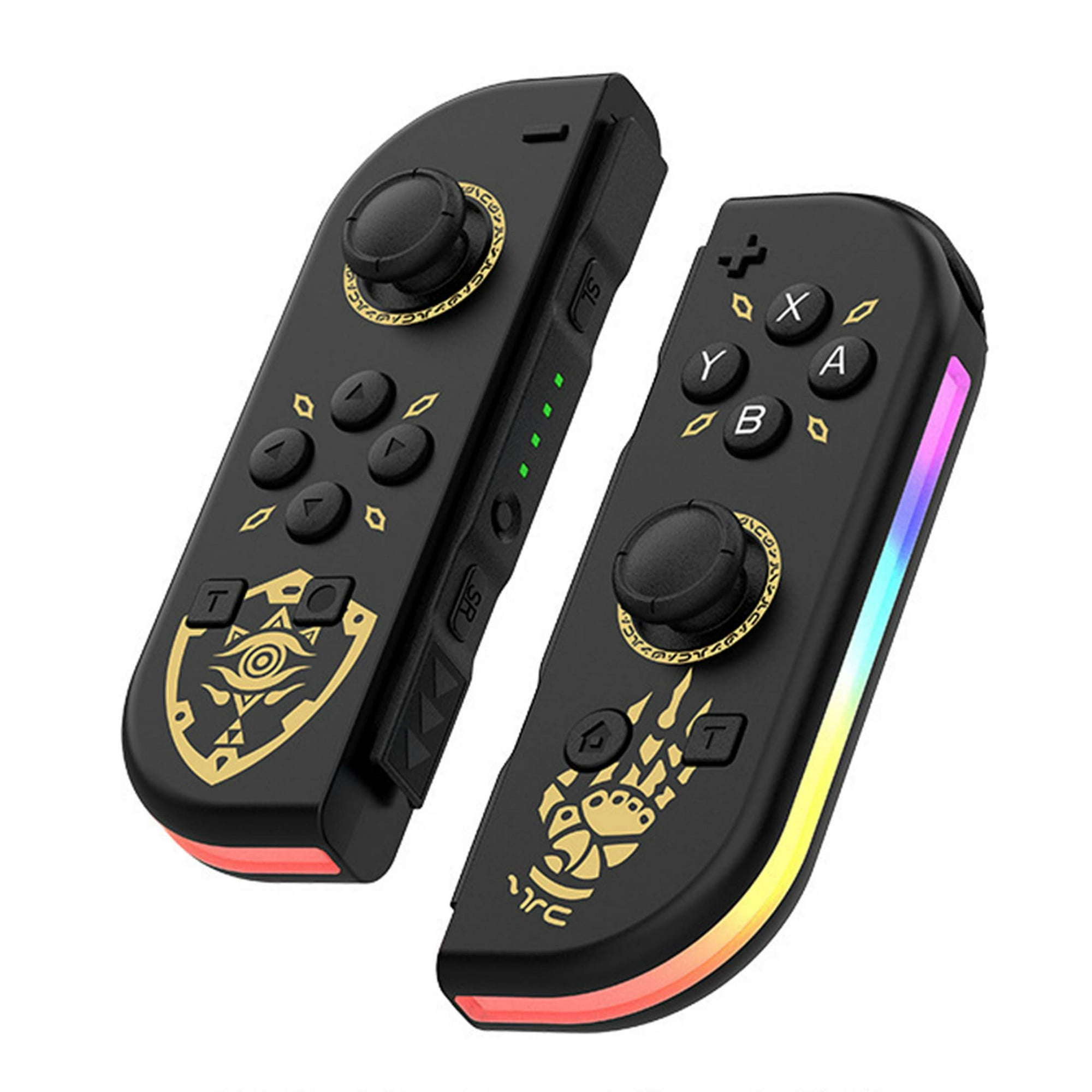 Genérico - Joypad (l/r) Para Nintendo Switch - Mando Inalámbrico Con Luces Rgb Coloridas, Turbo Y Sensor De Movimiento