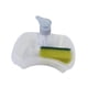 thumbnail image 4 of Dispensador de jabón y esponja Dispensador de jabón de cocina Capacidad de 35 onzas Práctico Fácil de llenar Botella de bomba de líquido de jabón sin Transparente, 4 of 5
