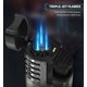 thumbnail image 3 of Encendedor Samniu Triple Jet Flames de butano a prueba de viento x2, 3 of 7