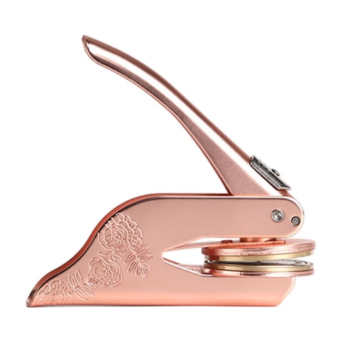 Bothyi - Sello De Estampado En Relieve Sello De Estampado En Relieve Para Invitaciones De Boda, Cuadernos De Notas, Sobres, Oro Rosa