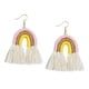 thumbnail image 1 of Pendientes Colgantes Con Forma De Arco Iris Con Flecos Y Borlas De Joyería De Moda Amarillo, 1 of 5