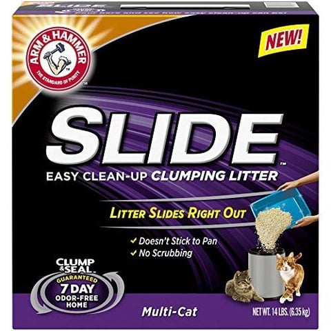 Arena Para Gatos Arm & Hammer Slide Multicat Clumping, 6,35 Kg (Paquete De 2)