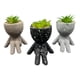 thumbnail image 3 of Macetero De Ceramica Planta Artificial Moderno negro, 3 of 3