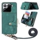 thumbnail image 1 of Funda Tipo Cartera con Correa Cruzada para Xiaomi 15 Pro Protección Contra Golpes Verde, 1 of 4