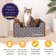 thumbnail image 2 of Caja rascadora de cartón para gatos y cama para gatos Hide & Scratch, 2 of 7