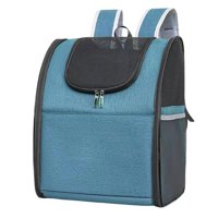 Magideal - Bolsa De Viaje Pet Carrier Mochila Para Perros Pequeños Gatos Capacidad 35Ml Bolsa De Transporte Jaula Transpirable Suave Para Kitty Animal Doggy Camp Azul