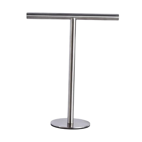 Magideal - Soporte De Toalla De Mano De Baño En T Soporte De Acero Inoxidable Soporte De Toalla De Papel Colgante Barra De Toalla Soporte De Barra Barra