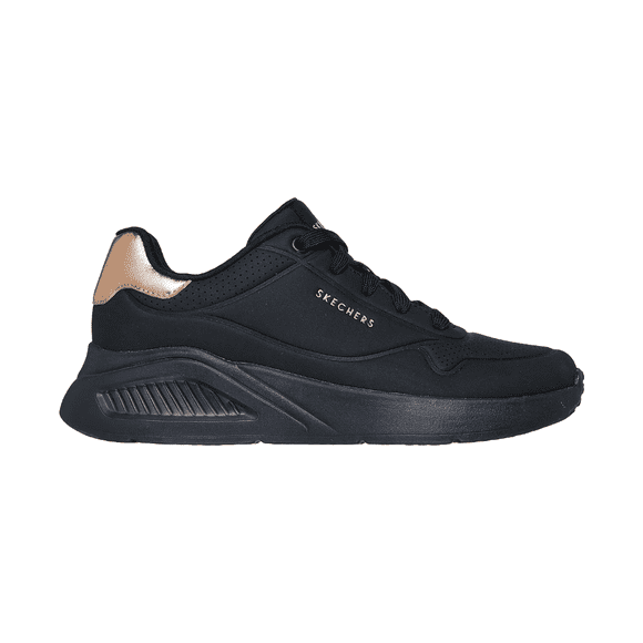 ZAPATILLAS URBANAS SKECHERS UNO LITE SHIMMER ALONG MUJER | 177291-BBK - Talla 38 CL / 8 US / 25 CM