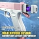 thumbnail image 4 of Pistola De Agua Eléctrica De Juguete, Pistola De Agua Automática De Repetición, Diseño De Compartimento De Batería Impermeable, Con 2 Depósitos De Almacenamiento De Agua (rosa), 4 of 5