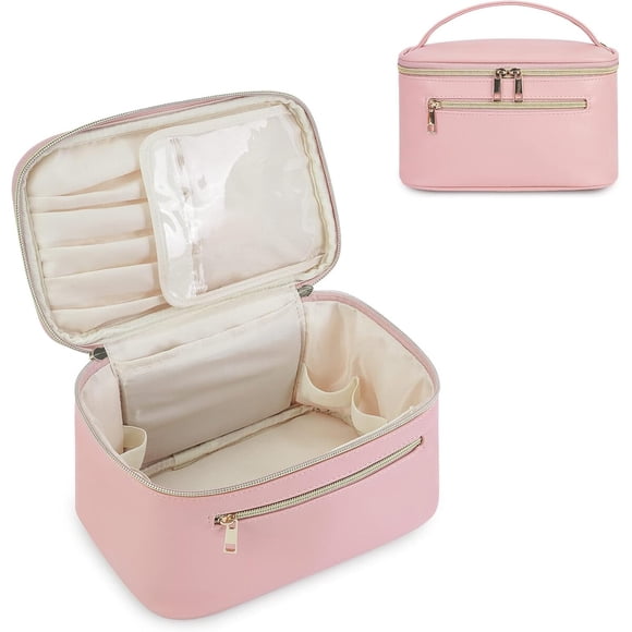 Organizador de Maquillaje Wandering Nature Cuero Vegano Rosa
