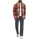 thumbnail image 2 of Camisas Vintage para Hombre de Manga Larga con Botones Abajo Chaqueta de Camisa de Cuadros Cepillada M Marrón Rojo, 2 of 5