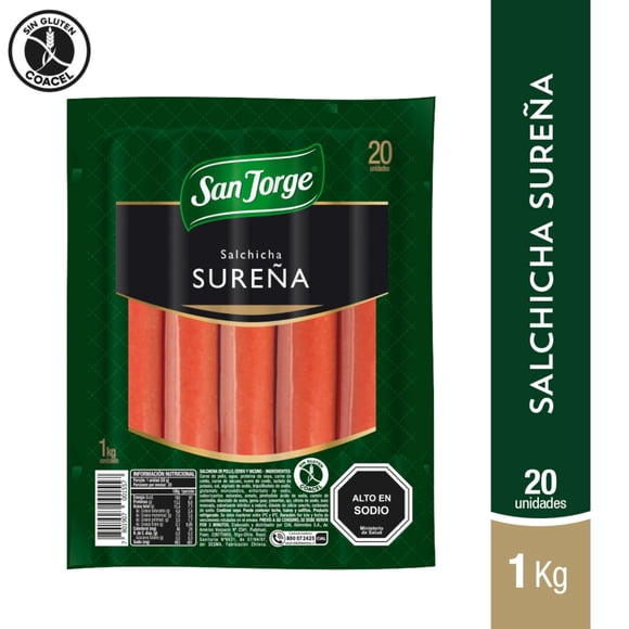 Salchicha Sureña 20 Un, 1000 g