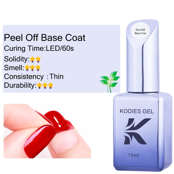 KODIES GEL 2024 NEW Repair Base Coat Gel Nail Polish UV/LED 15ML Keratin Biotin Nails Treatment Strengthener Base Primer Clear