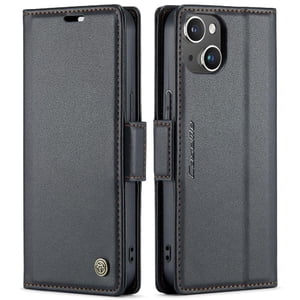 Caseme Tipo Cartera Iphone 14 Plus Con Cierre Magnético, Rfid, Tarjetero, Soporte, Carga Inalámbrica