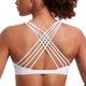 thumbnail image 1 of Top Deportivo CRZ YOGA Sin Aros con Relleno y Diseño Cruzado Blanco Talla S, 1 of 4