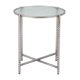 thumbnail image 4 of Mesa lateral Zuo Vetro de vidrio ondulado plateado y acero, 10 kg, 4 of 8
