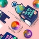 thumbnail image 3 of Set de regalos para el día de San Valentín Galaxy Slime con tarjetas para niños x28, 3 of 6