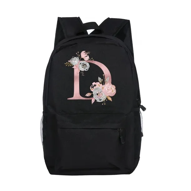 Personalized Girls School Bags Custom Letter with Name Print Backpack Kindergarten Children Schoolbag Teenage Kids Daypack Gifts