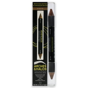 Arches And Halos - Crayón Iluminador Y Corrector Para Cejas - Coco De Para Mujeres - Iluminador De 0,176 Oz