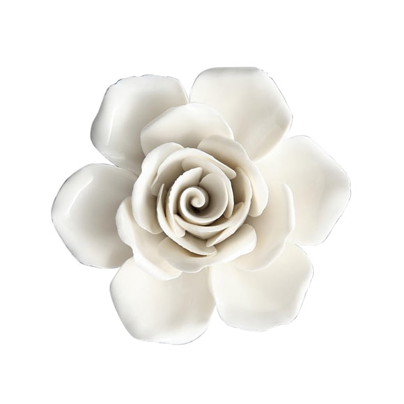 Colgante De Pared 3D Flores De Cerámica Artesanía Decoración Colgante Artificial S Rose 10cm