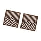 thumbnail image 2 of Paneles De Esculturas Para Colgar En La Pared De Madera, Arte Geométrico De Madera, Color Nogal, 2 Uds., 2 of 3