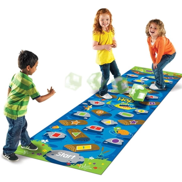 Recursos de aprendizaje de juegos de suelo Crocodile Hop durante más de 3 años