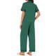 thumbnail image 3 of INSPIRE CHIC Conjunto de Pijama para Mujer con Botones, Lazo, Manga Corta, Camiseta y Pantalones, Pijamas Suaves para Novia, Conjunto de Dos Piezas para Dormir, Talla M, Verde, 3 of 6