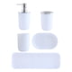 thumbnail image 2 of Juego de Accesorios de Baño de Plástico Necesidades de Apartamento Decoración Moderna Blanca (Accesorios de Baño), 2 of 3