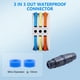 thumbnail image 4 of Conector eléctrico impermeable MELIFE, 3 piezas, IP68, 4 of 8