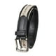 thumbnail image 1 of Cinturón Tommy Hilfiger con cinta incrustada para hombre, color negro/natural, 1 of 3