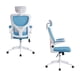 thumbnail image 4 of Silla De Oficina Con Reposa Brazos Y Cabeza Azul, 4 of 6