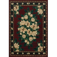 Alfombra United Weavers Of America Magnolia Manhattan Burgundy