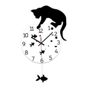 Bothyi - Reloj De Pared Para Habitación Infantil, Silencioso, Creativo, Con Dibujos Animados, Para Comedor, Dormitorio, Hogar, 24 X 40 Cm