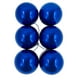 thumbnail image 1 of 6 Esferas Navideñas Bambalinas Adorno 8cm Azul Decoracion, 1 of 3