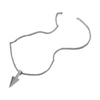 Ioensy - Collar Con Colgante Para Hombre, Collar De Cadena Para Suéter, Regalo Gótico Para El Día De San Valentín, Plata