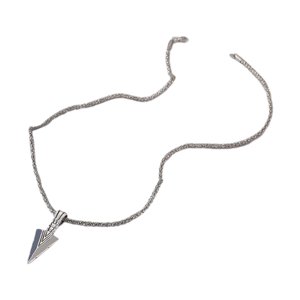 Ioensy - Collar Con Colgante Para Hombre, Collar De Cadena Para Suéter, Regalo Gótico Para El Día De San Valentín, Plata
