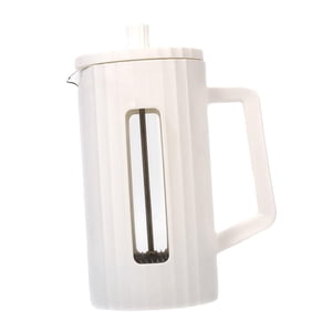 Bothyi - Cafetera De Prensado Francés, Cafetera, Hervidor De Café Para Cocina, Cafetería, Camping, Blanco, 600Ml