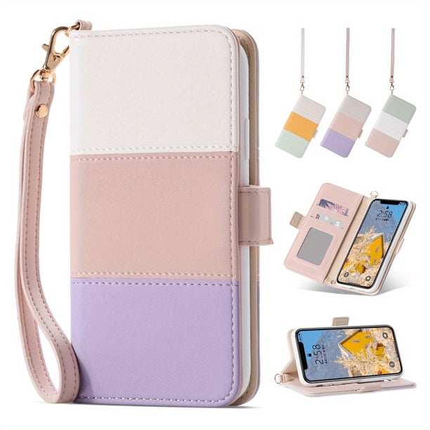 Leather Flip Wallet Case For IPhone Card Stand Slot Phone Cover For Iphone 12