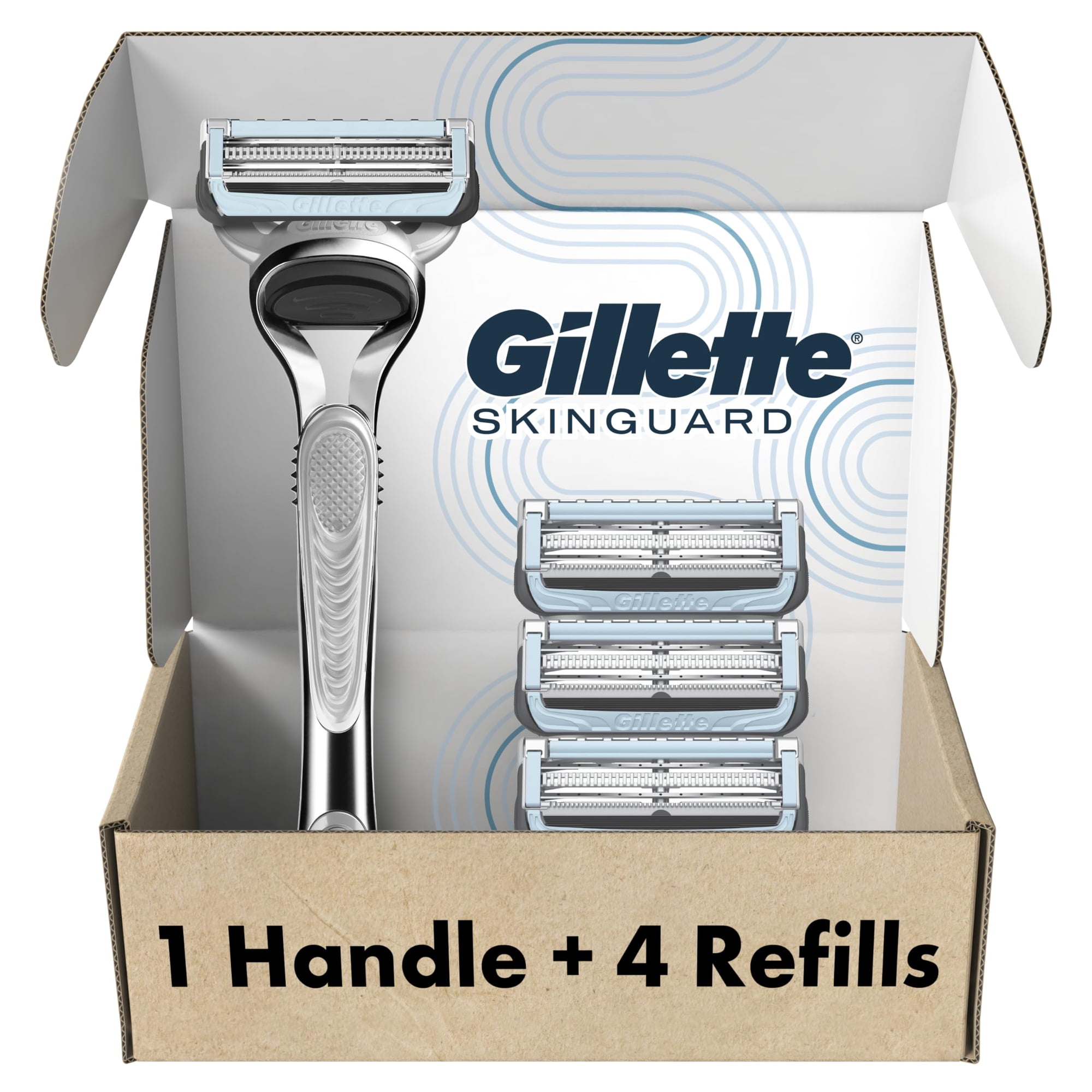 Recambios Razors Gillette SkinGuard 1 Razor 4 Blade para hombre | Lider