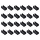 thumbnail image 1 of Uxcell Cubierta de Pata de Silla Rectangular de 8mm, 48 Piezas Protectores de Pies de Muebles Antideslizantes de Plástico Cubiertas Negras, 1 of 6