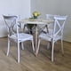 thumbnail image 1 of Comedor Mesa blanca 80cms + 4 Sillas Danubio Blanco, 1 of 3