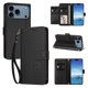 thumbnail image 2 of Funda Cartera Trébol para iPhone 17 Pro con Ranuras Tarjetas y Carga Inalámbrica Negro, 2 of 6