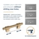 thumbnail image 3 of Franklin Brass Adjusta-Pull Paquete de 5 manijas ajustables para gabinetes 35-102 mm, 3 of 9