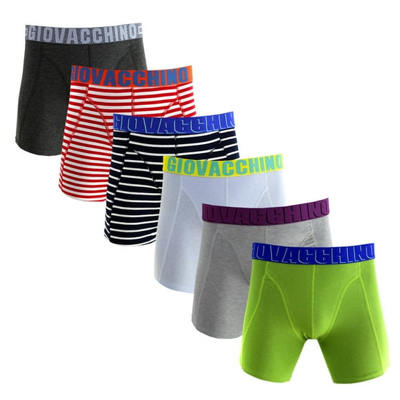Pack de 6 Boxer Largo Algodón Hombre