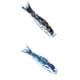 thumbnail image 4 of 25 Uds Manga De Viento Japonesa Carpa Bandera Jardín Koi Nobori Pez Vela Negro Azul, 4 of 6