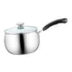 thumbnail image 1 of Cacerola con revestimiento antiadherente con tapa, utensilios de cocina, ollas para sopa, olla pequeña para leche para la cocina del restaurante, para 22cmx12cm, 1 of 5
