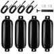 thumbnail image 3 of 4x Defensas para botes Defensas para botes inflables Uso para botes bajos Botes deportivos Accesorios para veleros 1 bomba de aire 11x40 cm Parachoque cuerda negra, 3 of 5