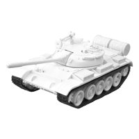 Bothyi - Modelo De Tanque De Metal, Aleación Fundida A Presión, Escala 1:48, Ensamblable Para Decoraciones De Regalos, Blanco