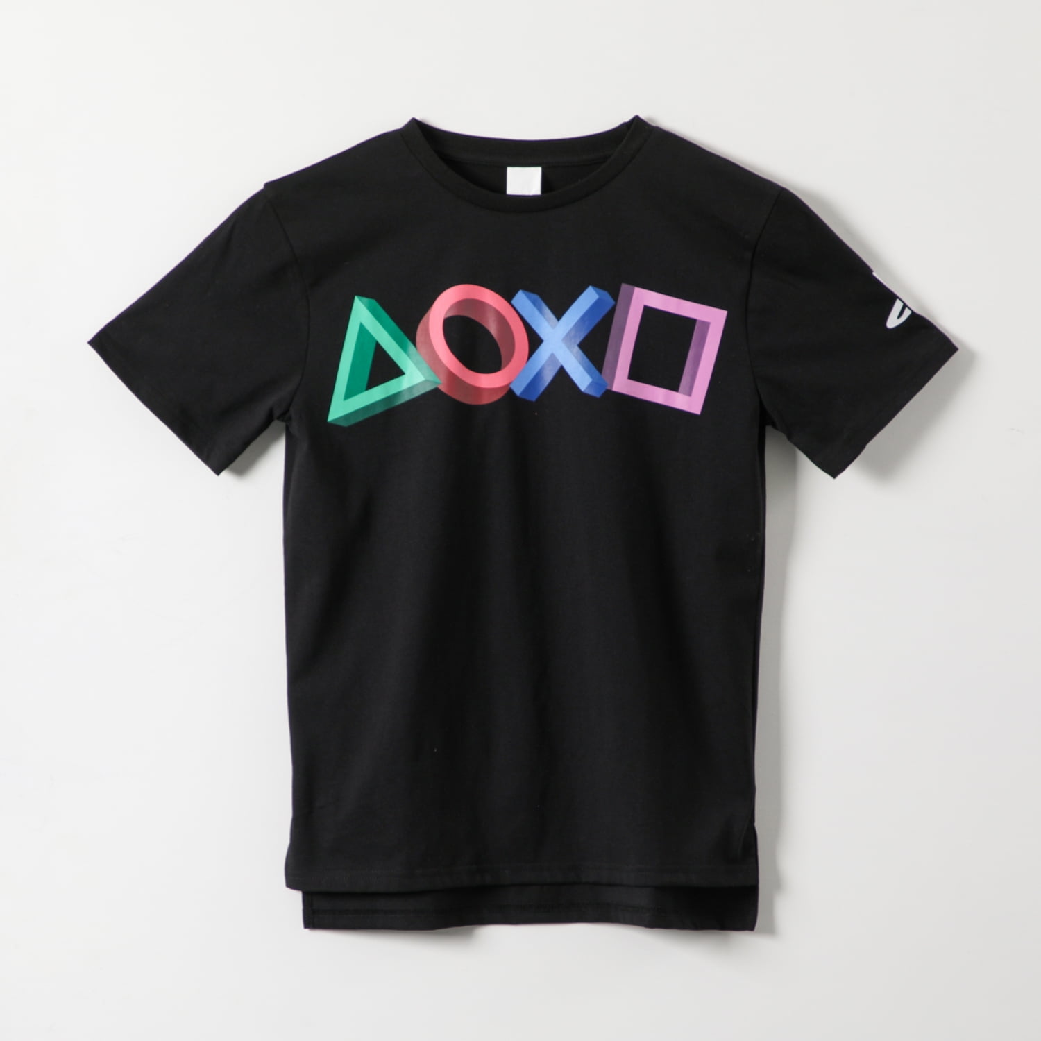 Polera Manga Corta Niño Control Negro Playstation